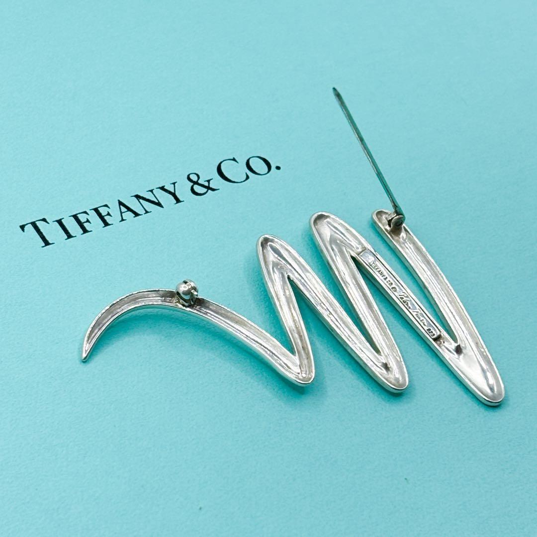 美品 稀少 ラージサイズ★ ティファニー スクリブル ブローチ SV925