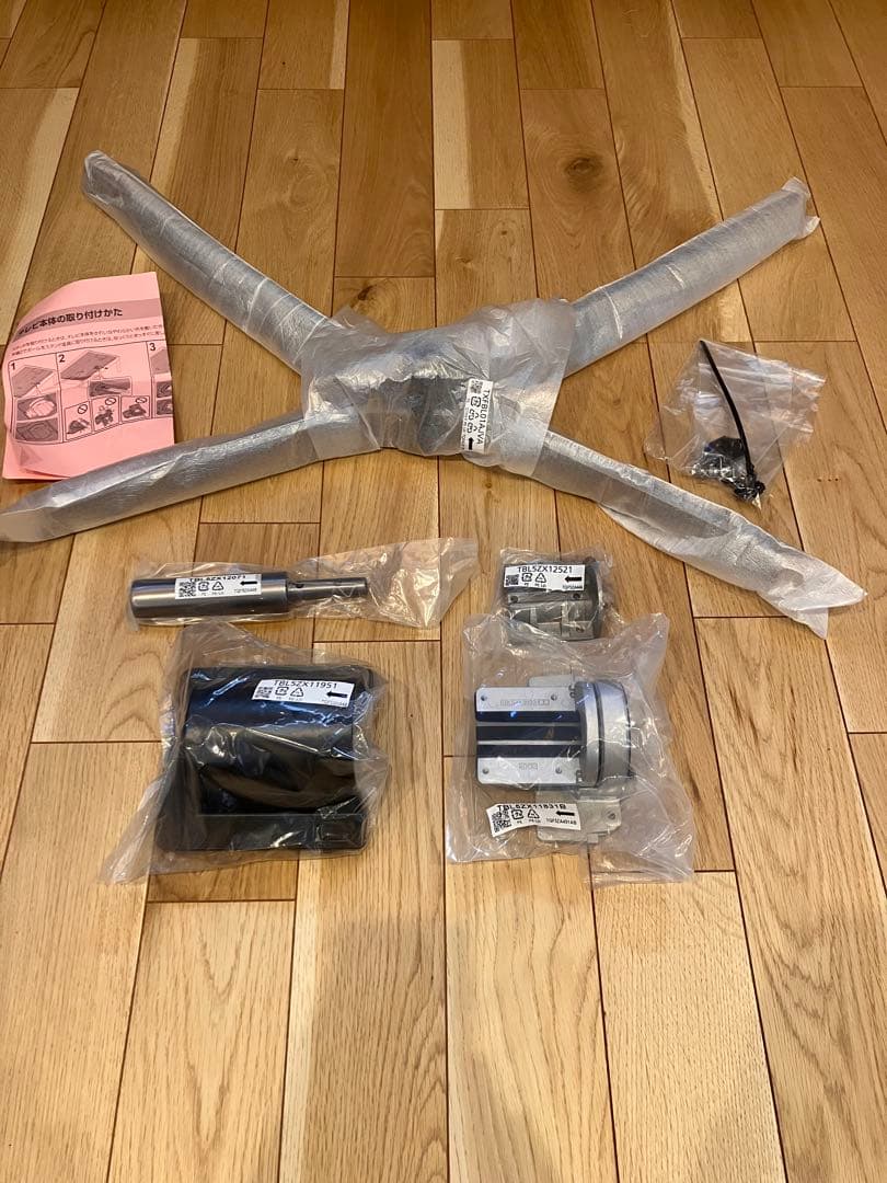 未使用 新品 パナソニック  テレビ スタンド 金具 ポール 固定金具 セット