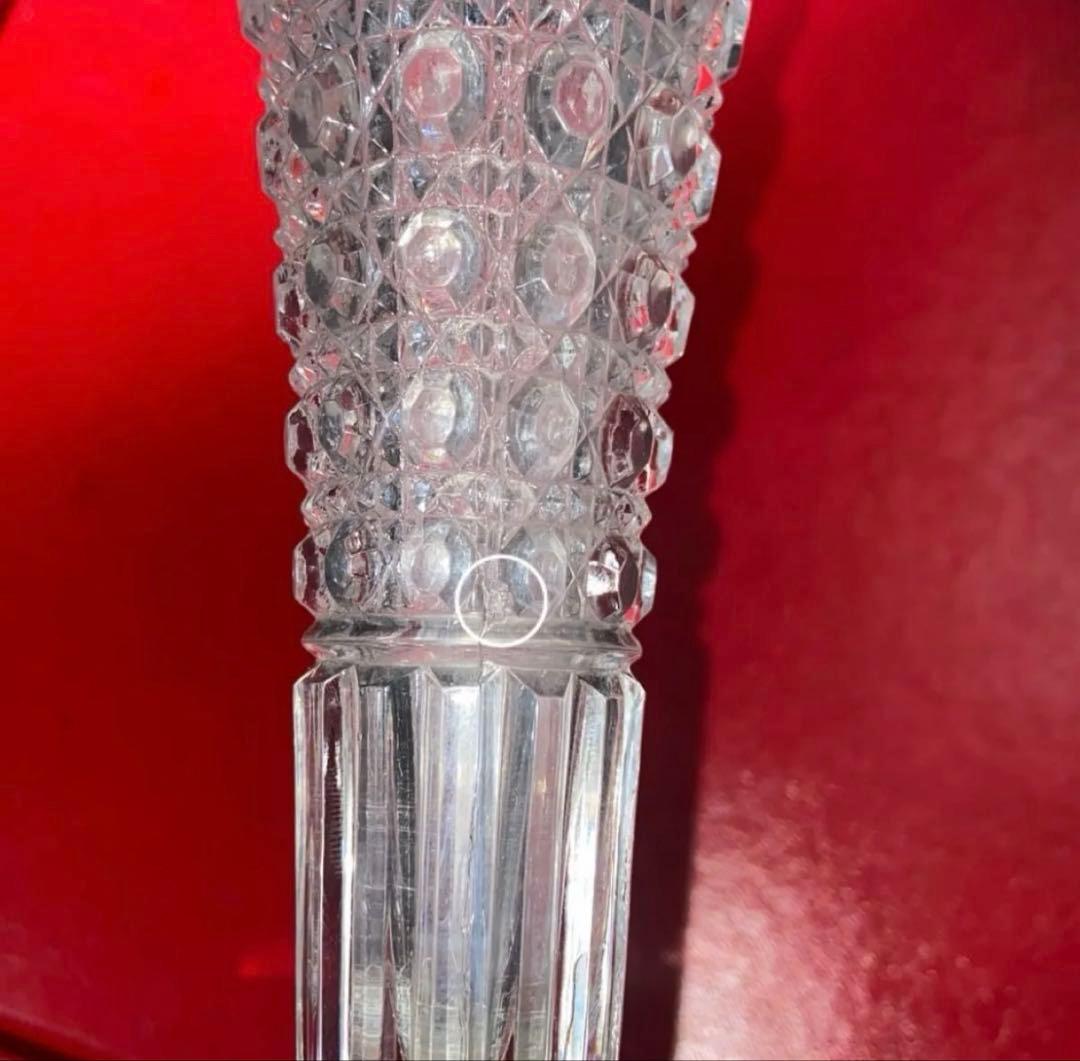 バカラ ディアマンピエーリー ブロンズ装飾 アンティーク 花器