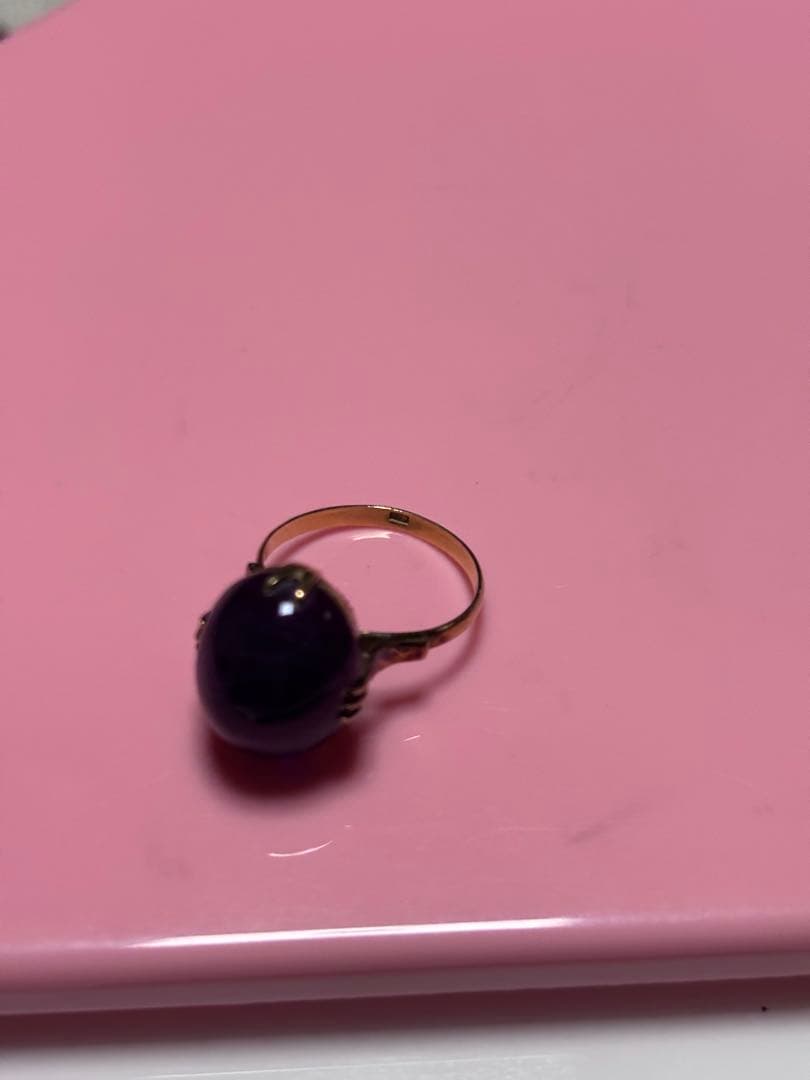 h*a様 金色のリング 4g 位K18 k24 金？