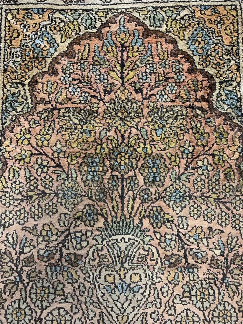 入手不可能！Hand Madeカシミア・カーペット インド製 40年前商品