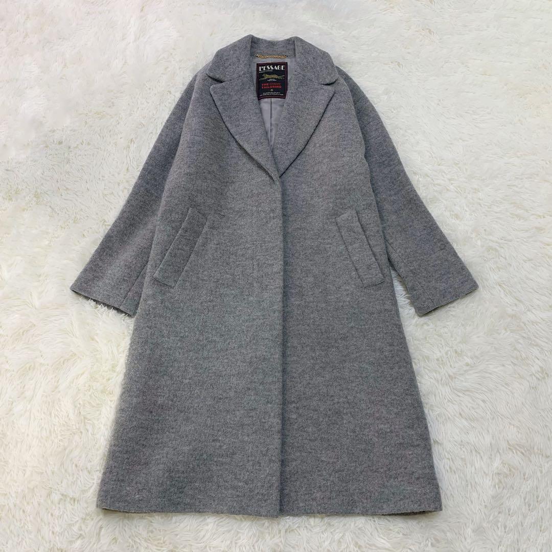 ジャーナルスタンダード レサージュ ウール 100% チェスターロング コート