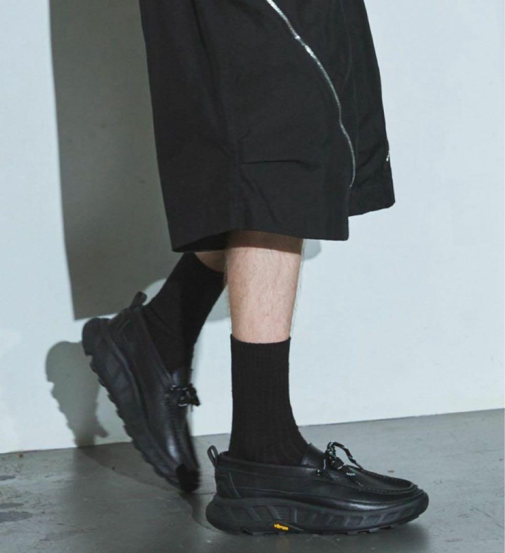 【中古】VIBRAM×OPENING ACT ボリュームレザーモカシンスニーカー