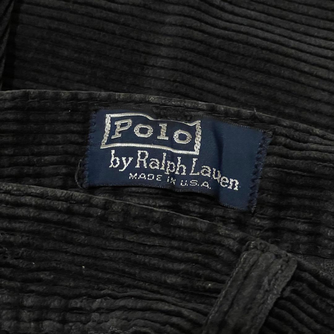 【希少】初期タグ90年代アメリカ製 ラルフローレン 太畝コーデュロイパンツ