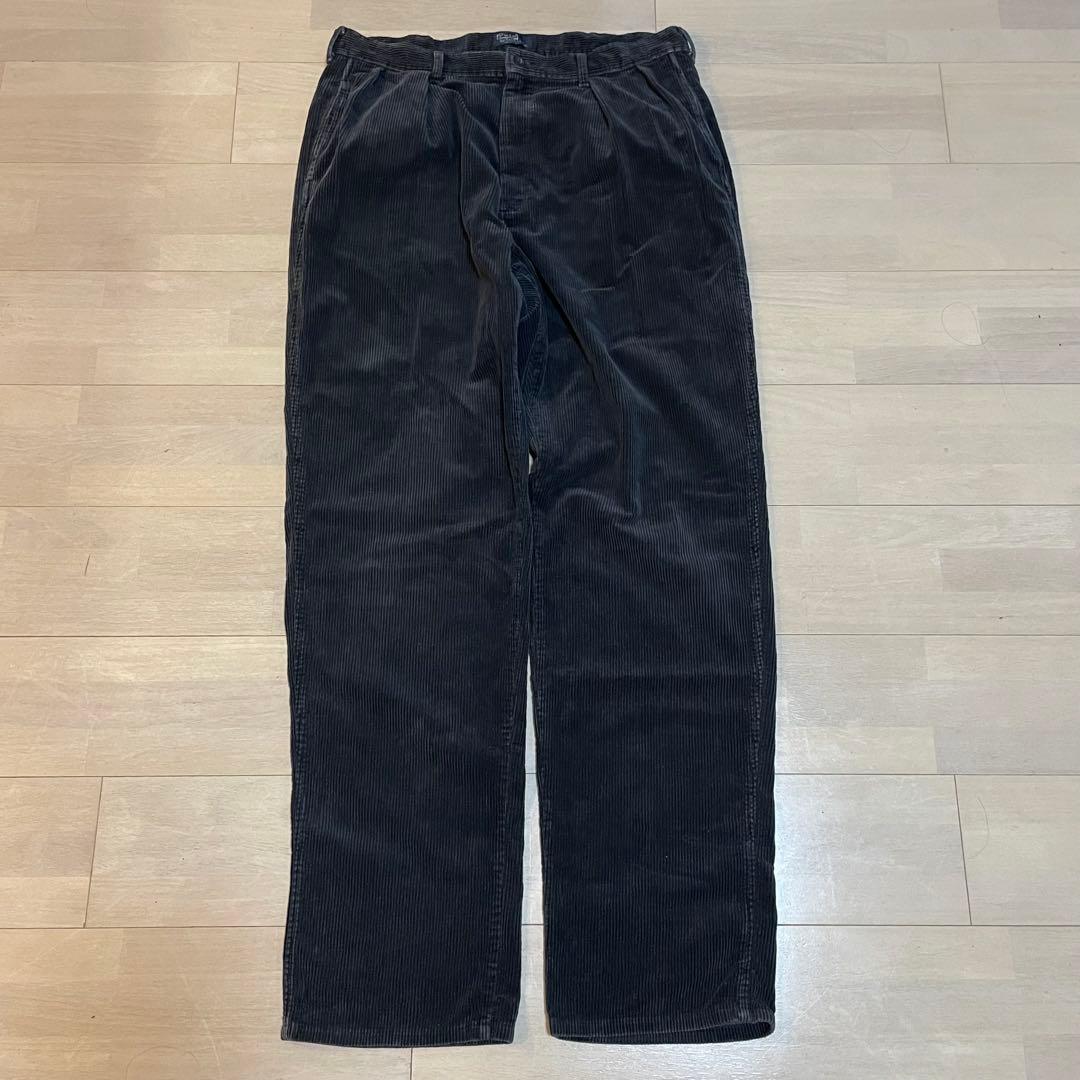 【希少】初期タグ90年代アメリカ製 ラルフローレン 太畝コーデュロイパンツ