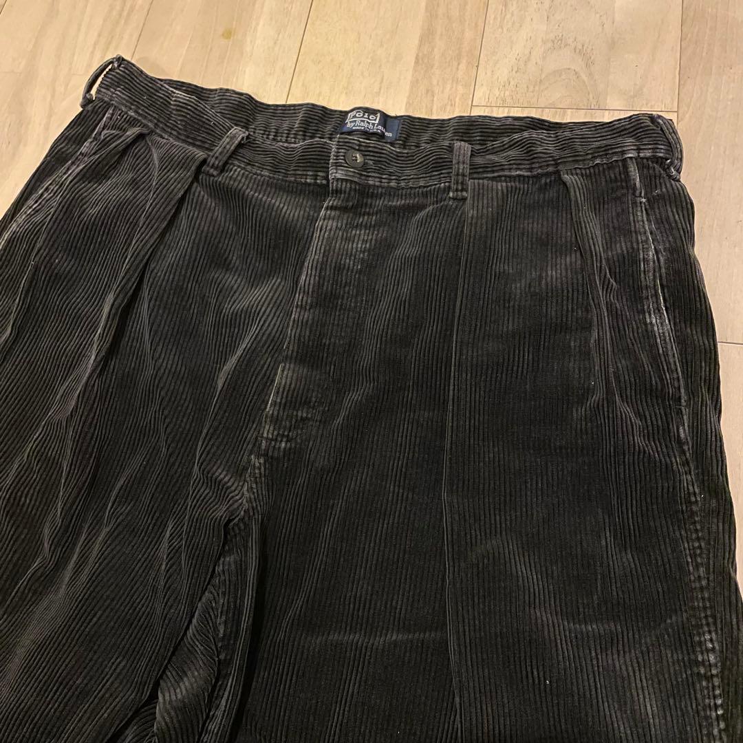 【希少】初期タグ90年代アメリカ製 ラルフローレン 太畝コーデュロイパンツ