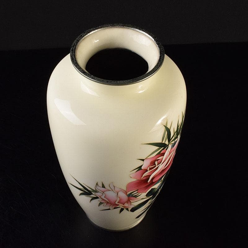 七宝焼　花文　花瓶　M　R7879C