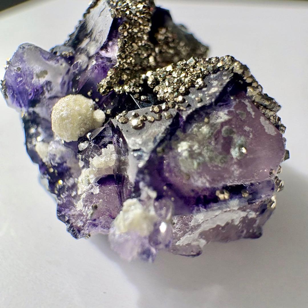 522 中国 内モンゴル産 レアタイプ フローライト&パイライト