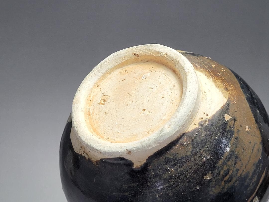 黑釉 窯変紋 天目瓶 宋元時代 高さ約22.1cm