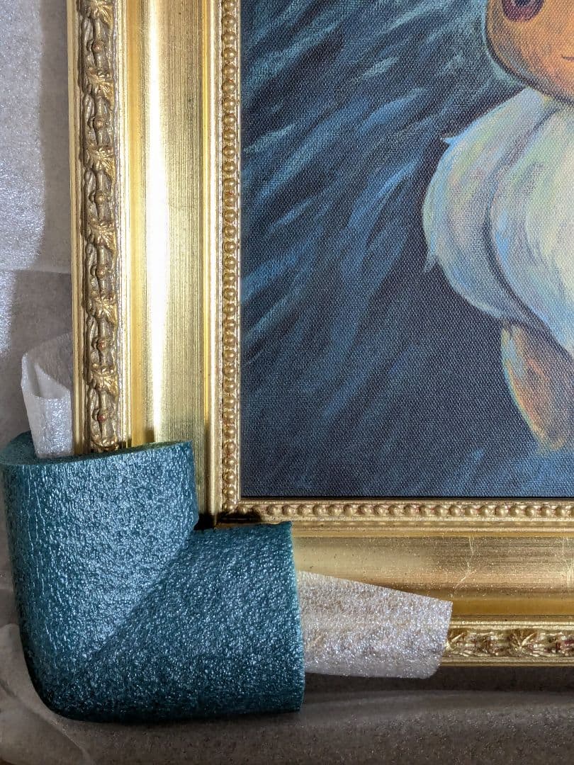 ゴッホイーブイ　キャンバスアート　Sサイズ　金枠　証明書