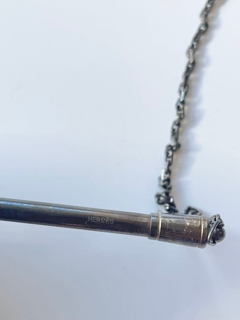 【希少/2本セット】エルメス シルバー925 ボールペン チェーン付 箱付 廃盤