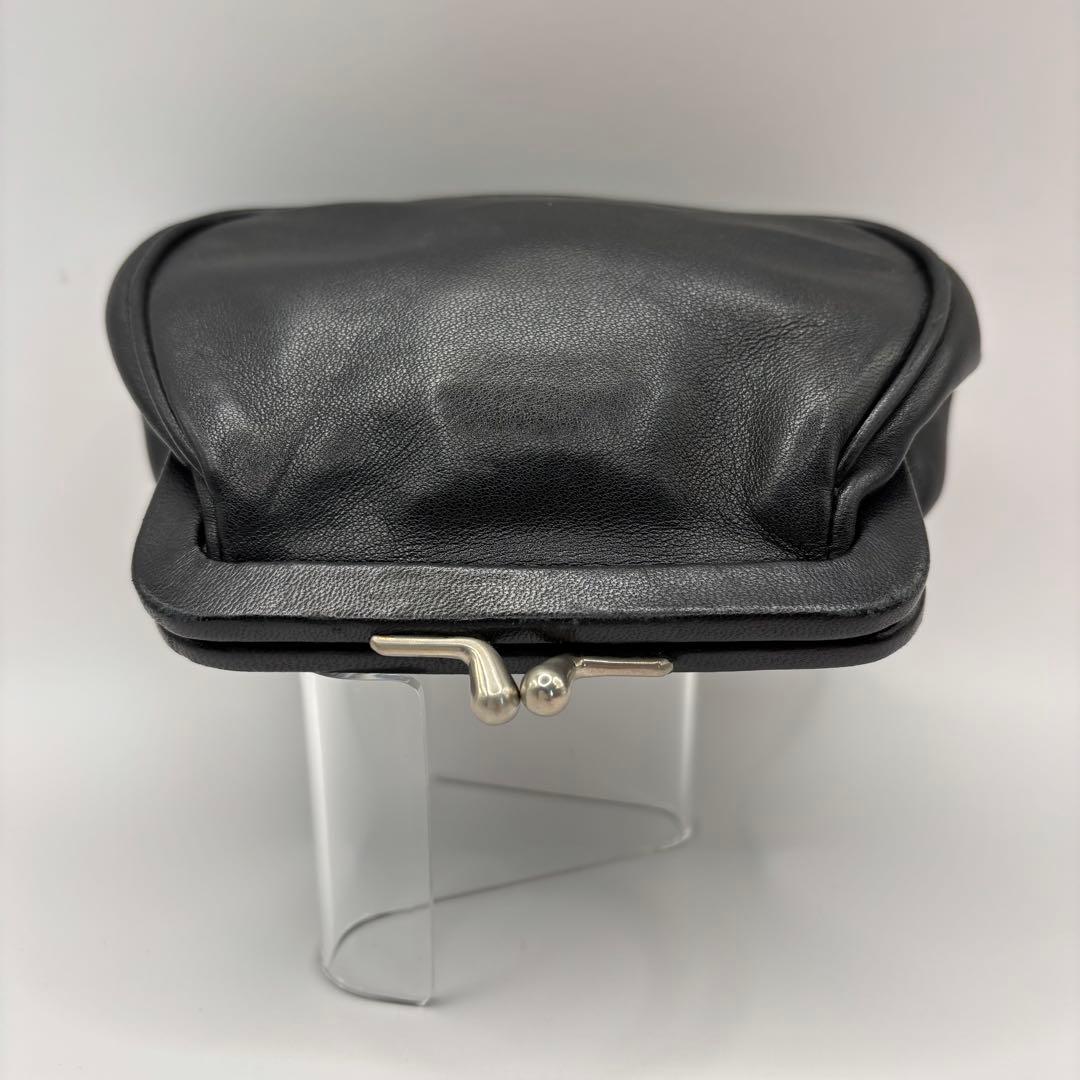 希少品　PRADA ケース　小銭入れ　ポーチ　ブラック　レザー　型押し