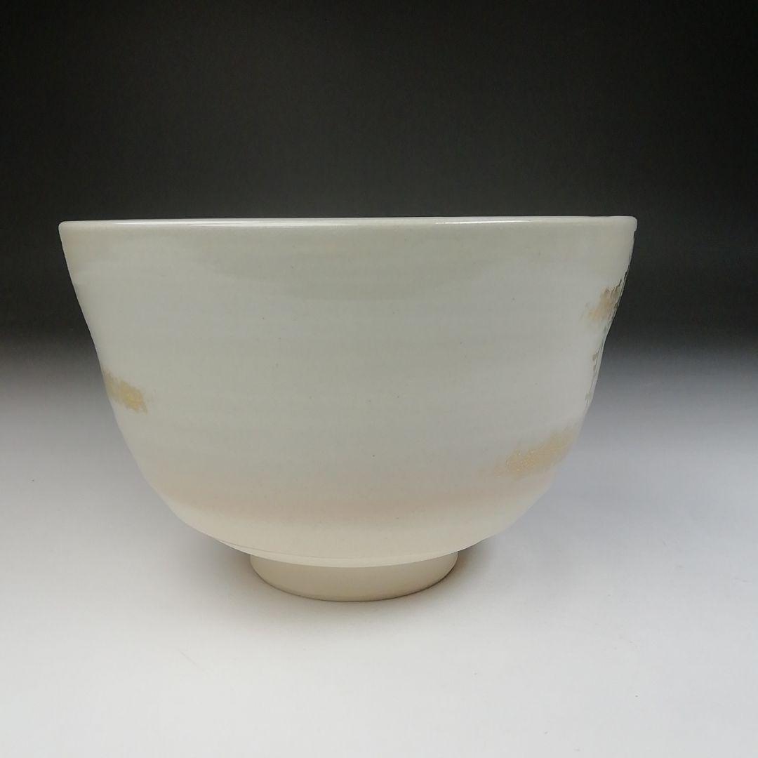 Ｔ４６０　茶碗　『仁清　地紙』『平安　手塚桐鳳 造』　共箱　抹茶碗　茶道具