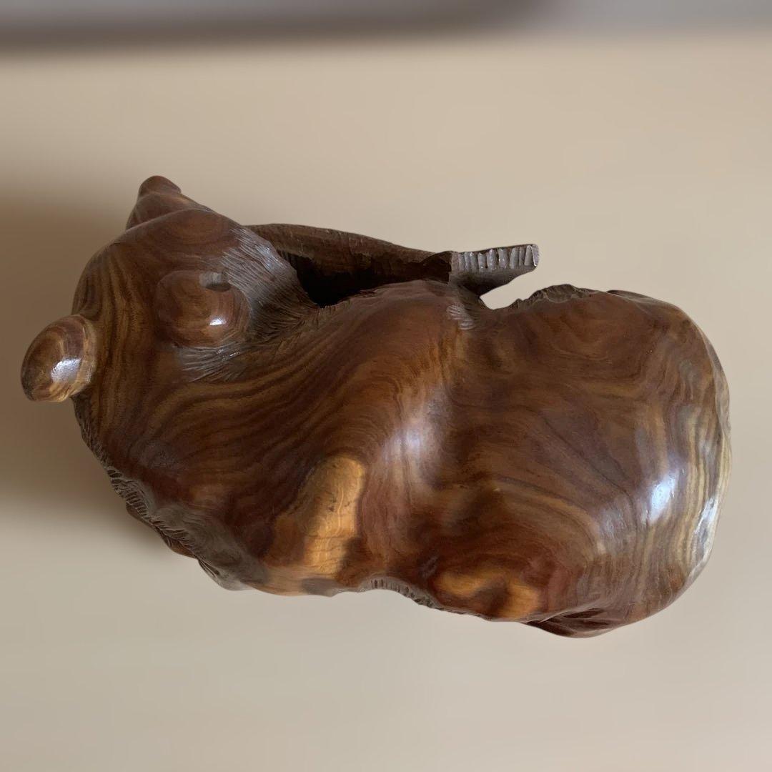 鮭にきちんとアブラビレあり！古民家インテリアにオススメ！昭和時代の木彫りの熊