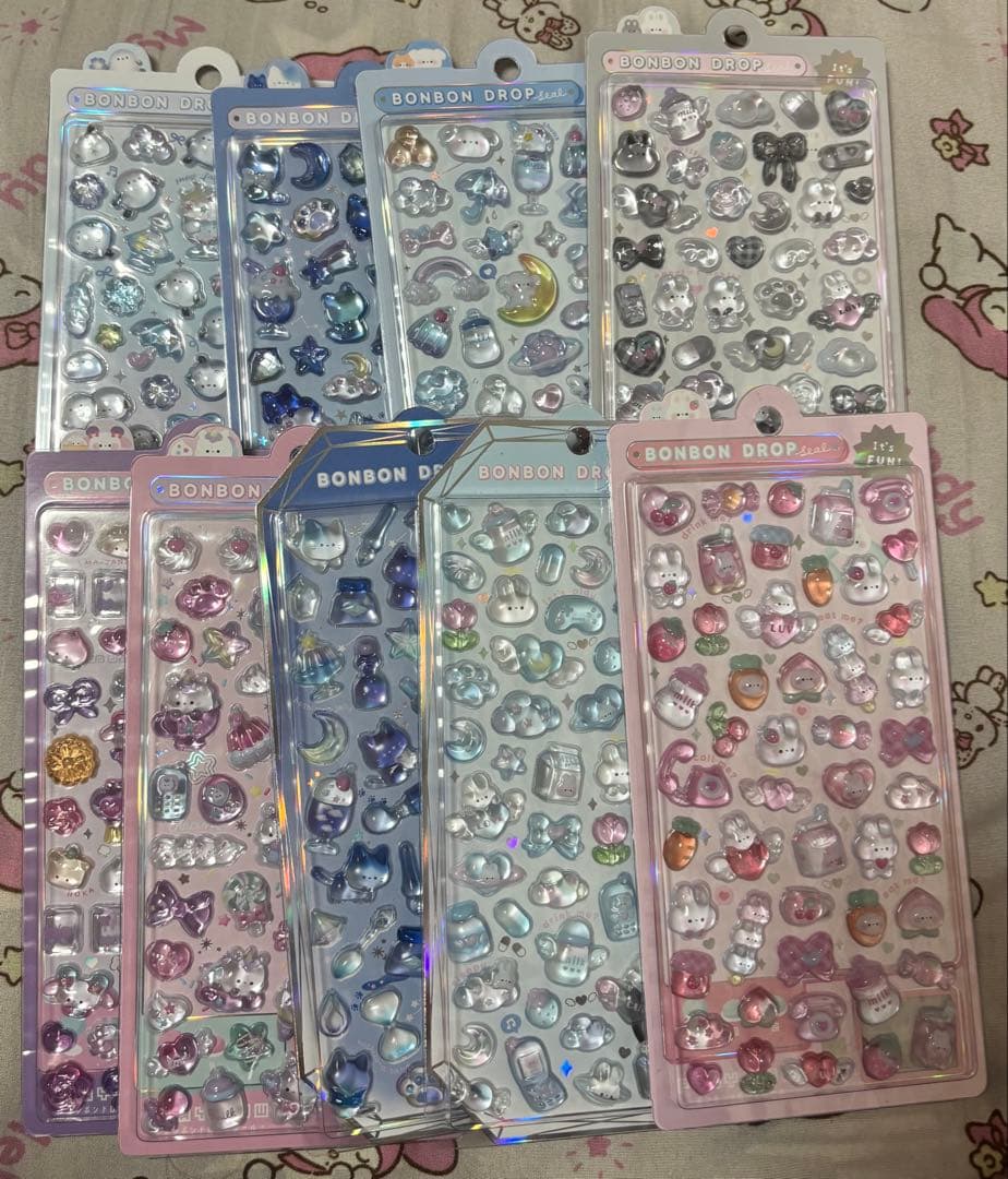 ボンボンドロップシール　立体シール　まとめ売り
