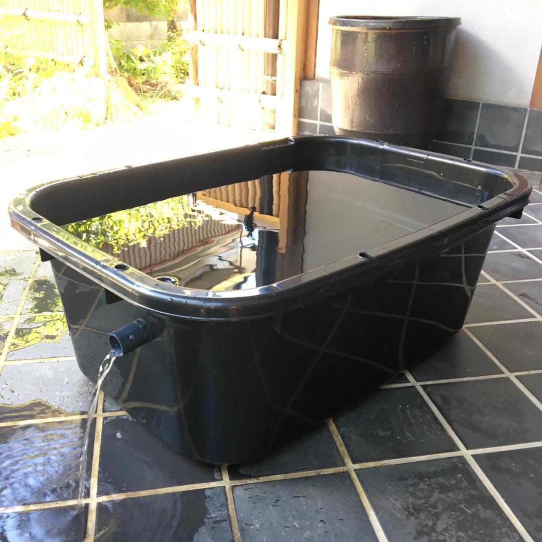 オーバーフロー加工用穴あきキャップ(黒)x50個 16A継手用 メダカ飼育ケース