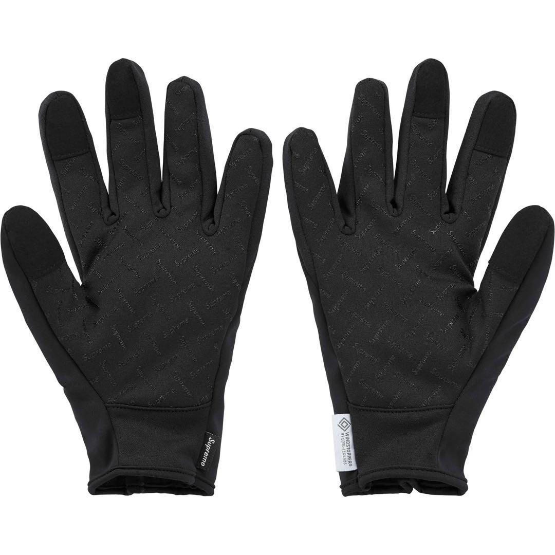 小物 Supreme Windstopper Zip Gloves Black L