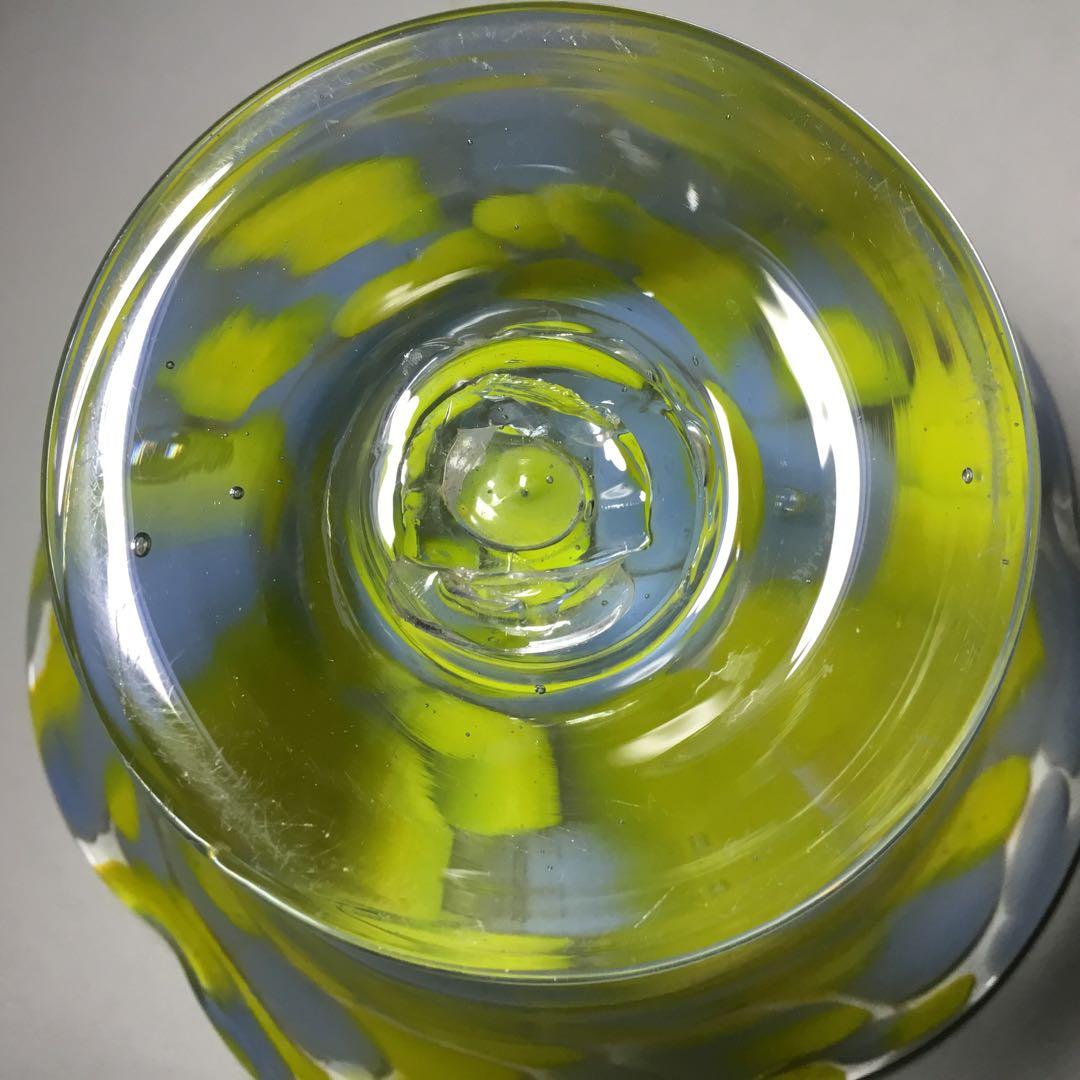 氷コップ◆２色 / グレー黄色◆輪花 戦前 大正ロマン かき氷 アンティーク