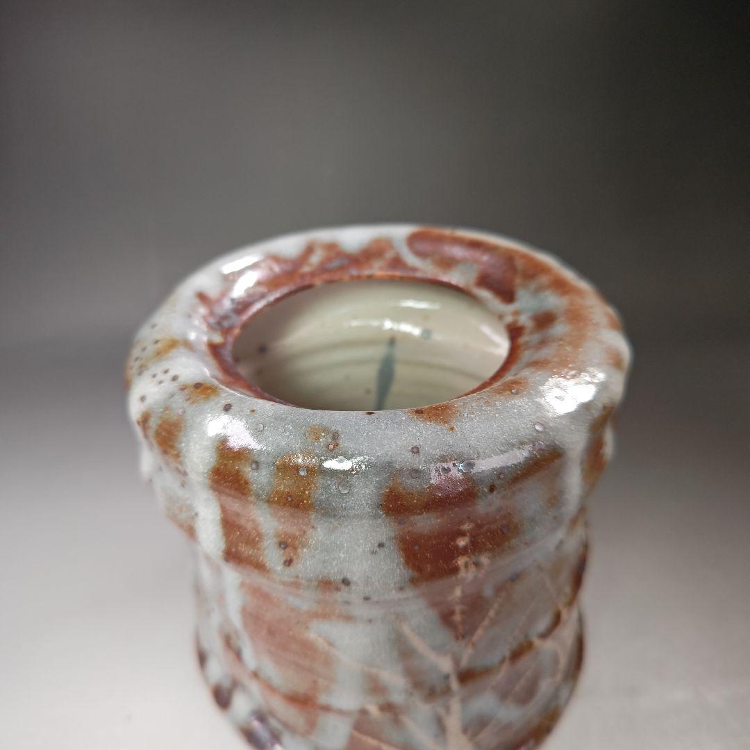 イ564 水指『向井一峰作』『鼠志野　水指　共箱』茶道具