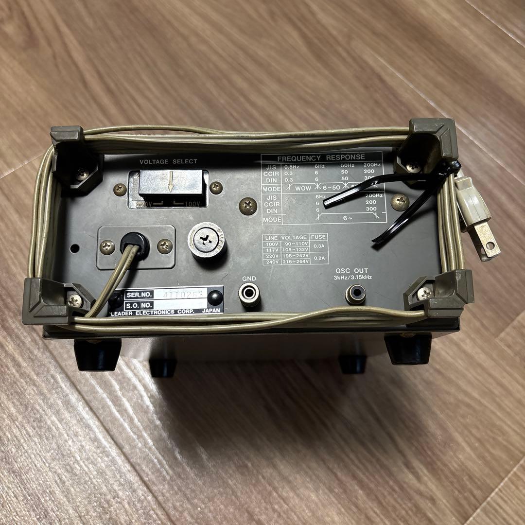 アンプ LEADER LTM-3610 WOW & FLUTTER METER