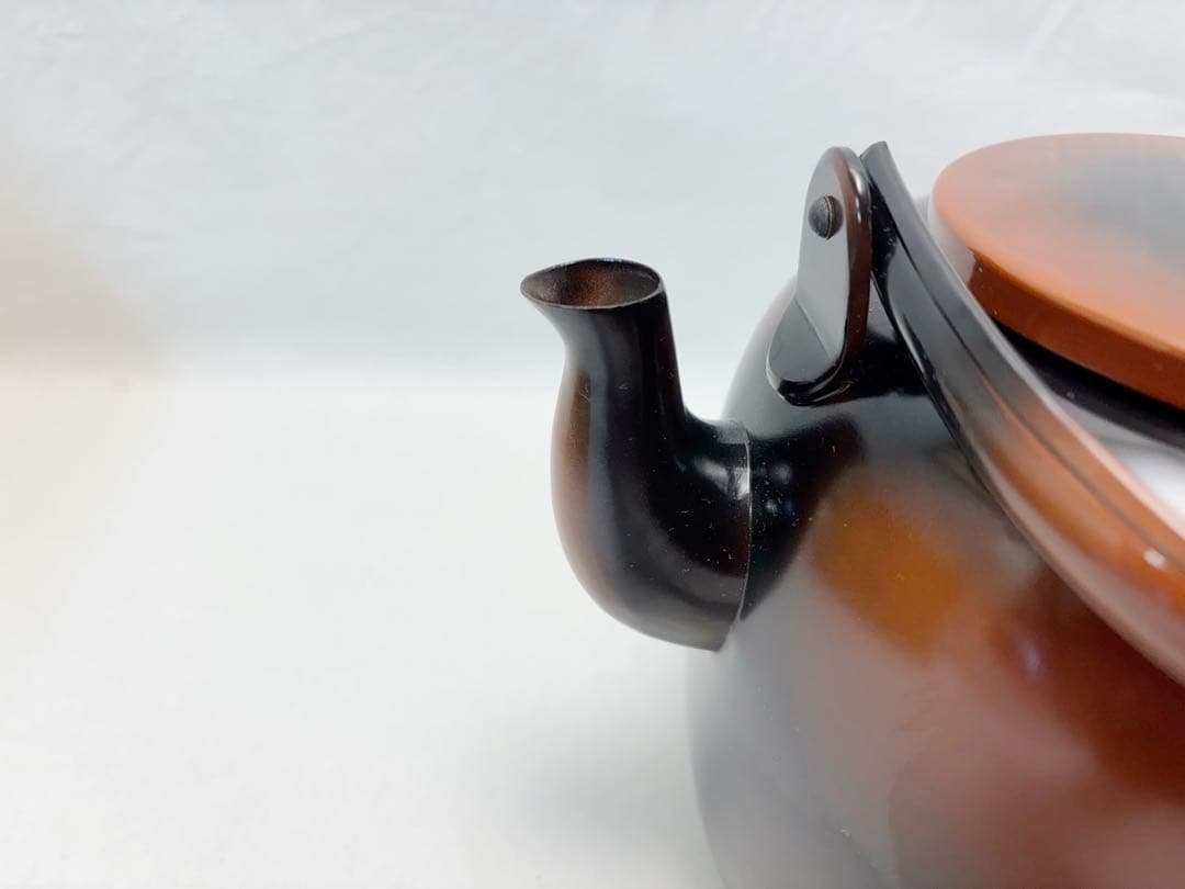 ほぼ未使用 茶道具 やかん 腰黒やかん 水注 薬缶 煎茶道具 表千家 紙箱