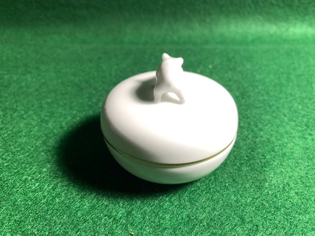 大倉陶園 干支香合　辰　たつ　亥　いのしし　 白磁 香道具 陶器 置物