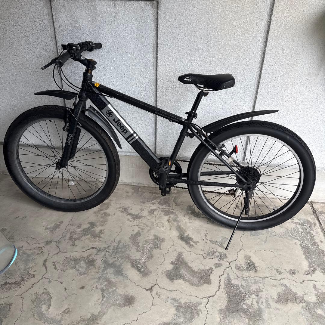 26インチ 1年乗車 JEEP ジープ セミファットバイク 完成品 自転車