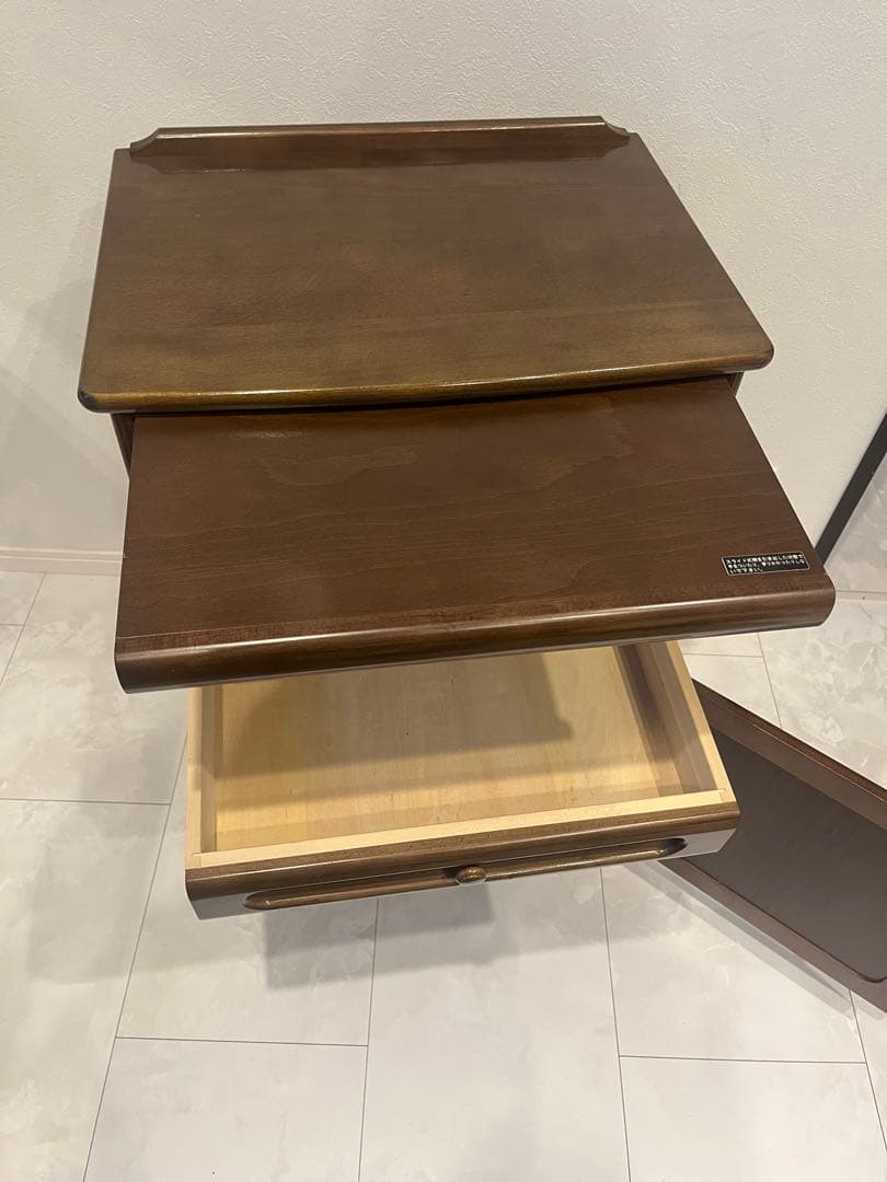 【美品】カリモク家具 レンジ台 キャビネット キッチン収納 高級家具