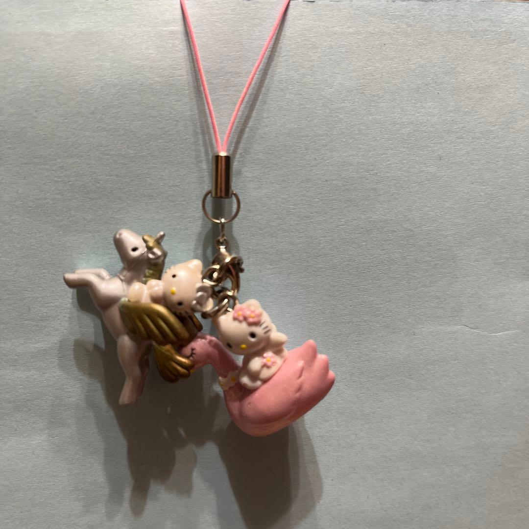 ハッピー激レア❤️2000年-2001年❤️キティのペア根付❤️