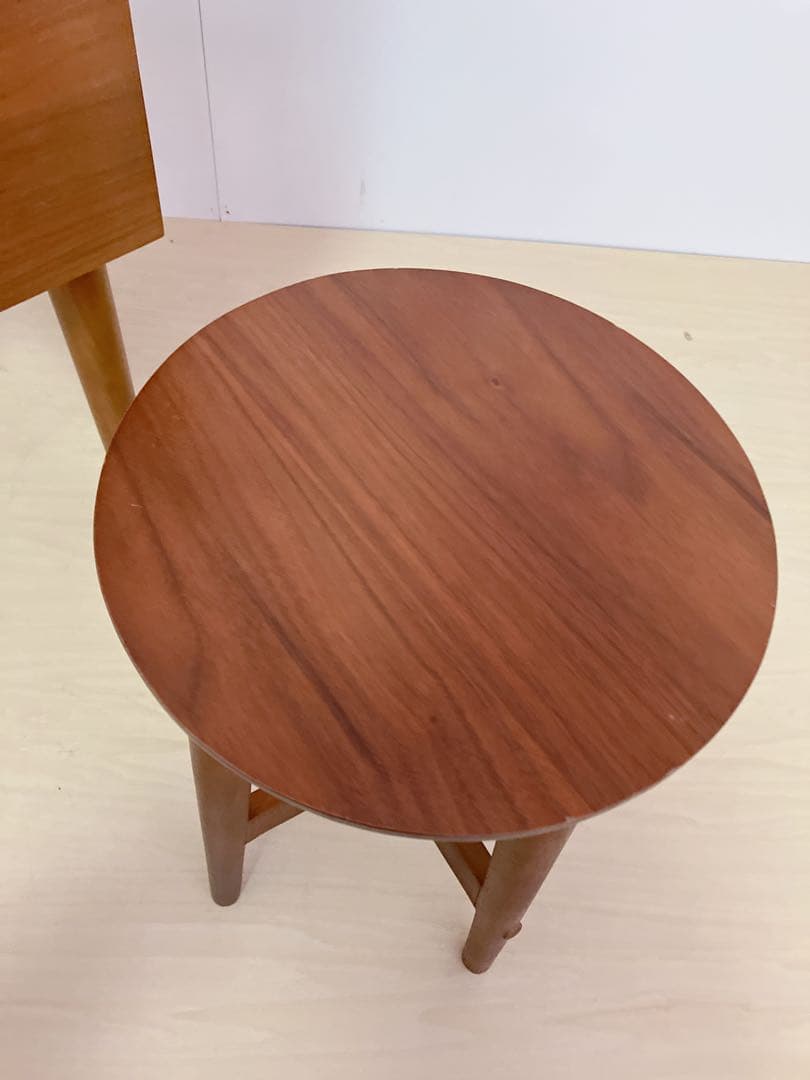 ウォールナット　ドレッサー＆チェア　コスメワゴン　デスク　チェア