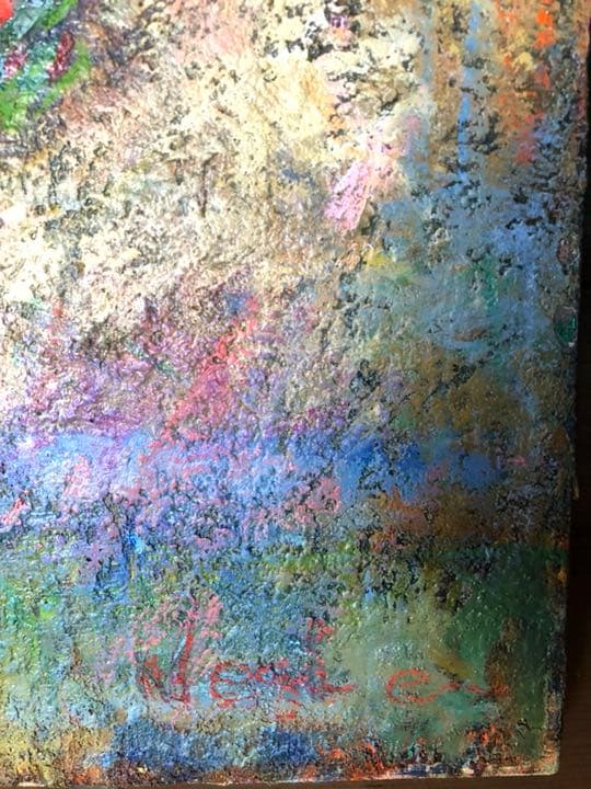 油絵 絵画 ポピーの花