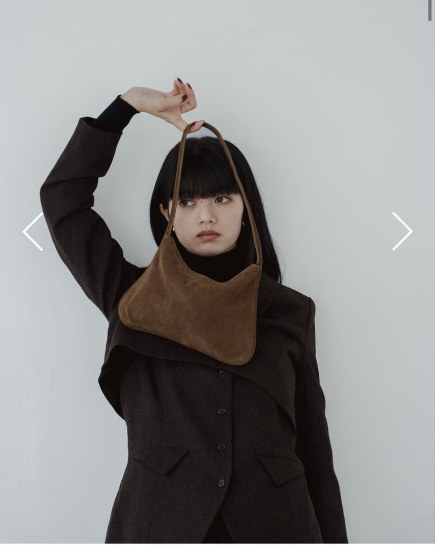 philme suede mini bag caramel brown大園桃子