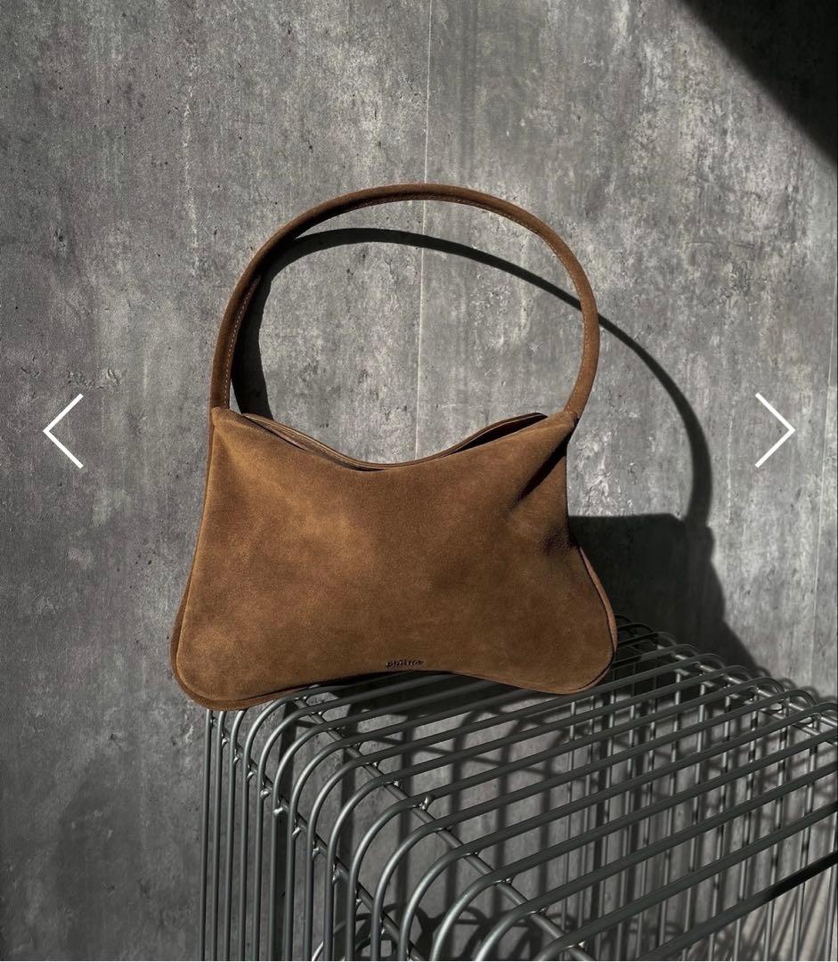 philme suede mini bag caramel brown大園桃子