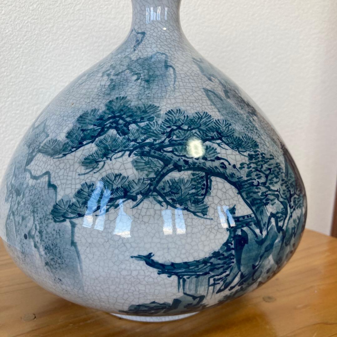 有田焼　深山窯　山水花瓶