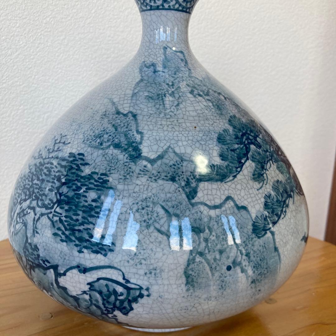 有田焼　深山窯　山水花瓶