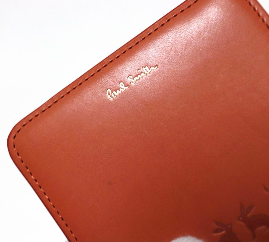 《ポールスミス》新品 ラッキーラビットエンボス レザー2つ折り財布 ウォレット