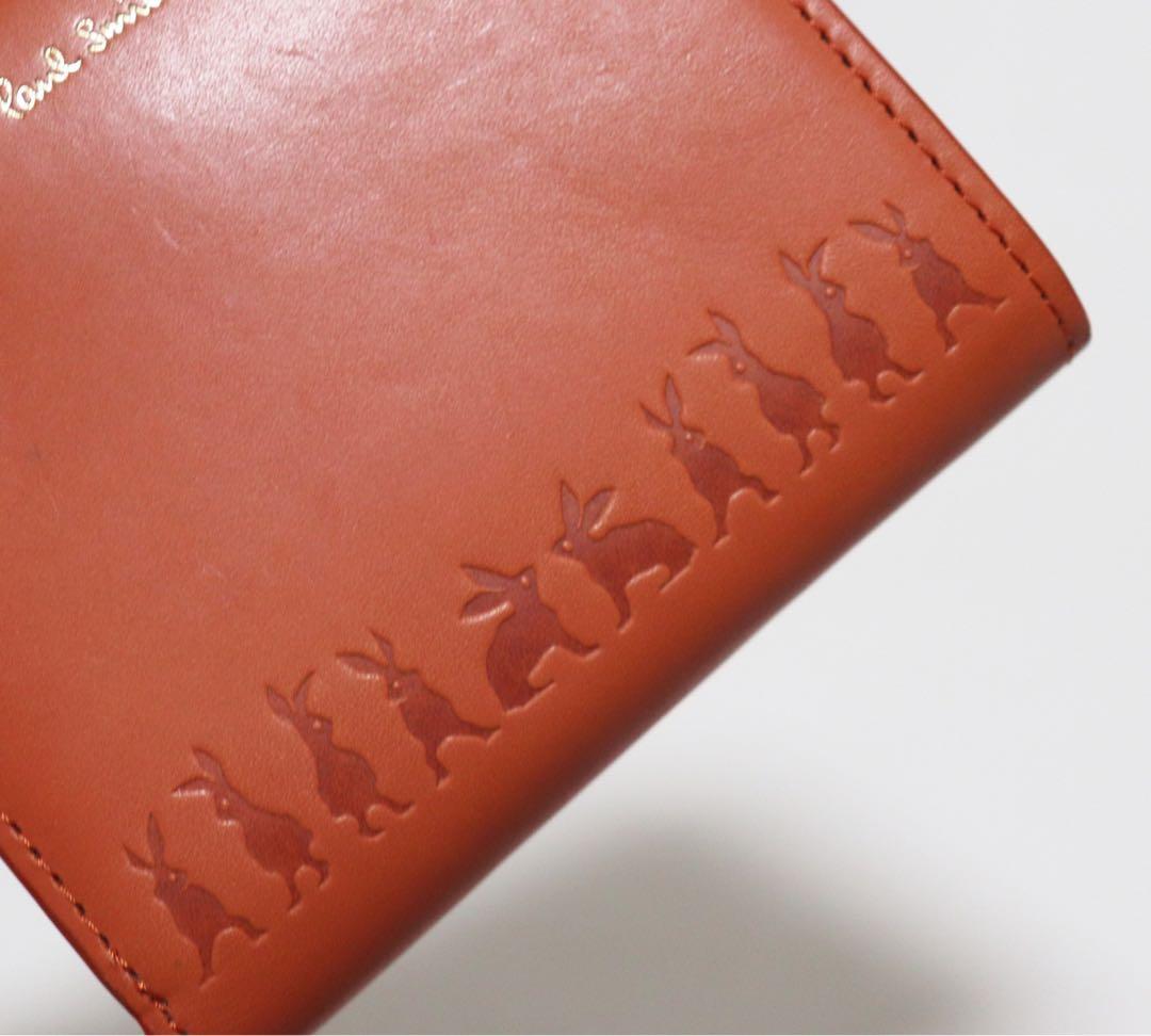 《ポールスミス》新品 ラッキーラビットエンボス レザー2つ折り財布 ウォレット