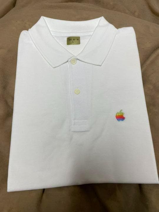 アップル純正　半袖ポロシャツ虹色リンゴ刺繍入と1997LaboFinder CD