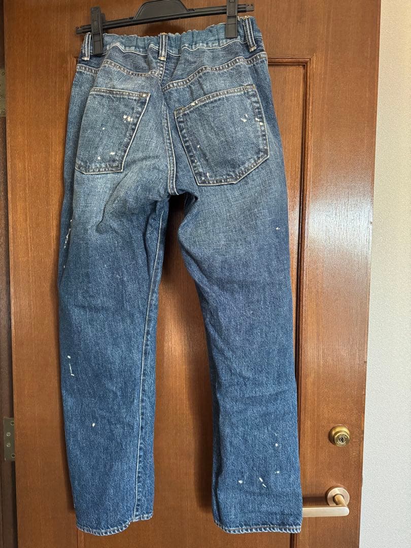 美品　DD デニムダンガリー　ラクガキ　ペンキ　デニム　パンツ　02