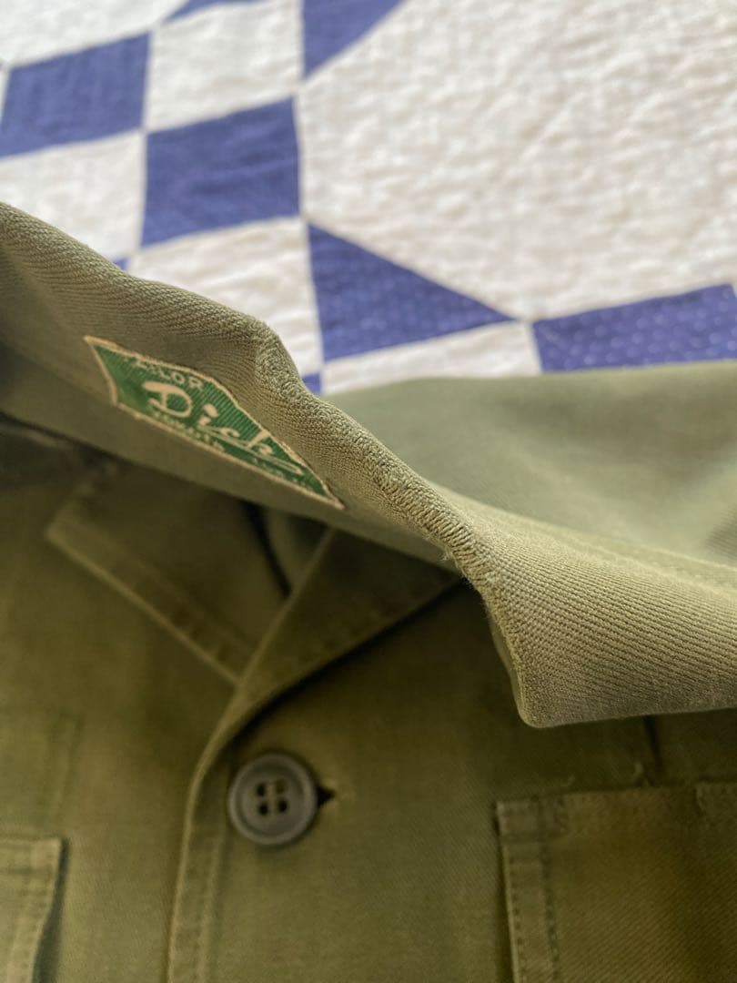 希少】60s 米軍実物 OG107 ユーティリティシャツ 日本製　ローカルメイド