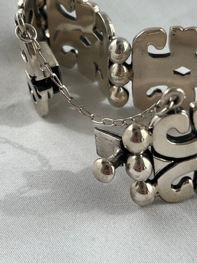 ヘビー 60s vintage MEXICO TAXCO シルバーブレスレット