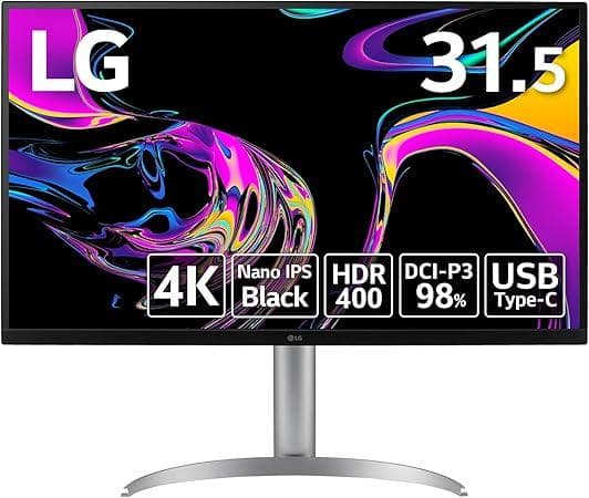 【4K 31.5インチ】LG 32UQ850-W Nano IPS モニター