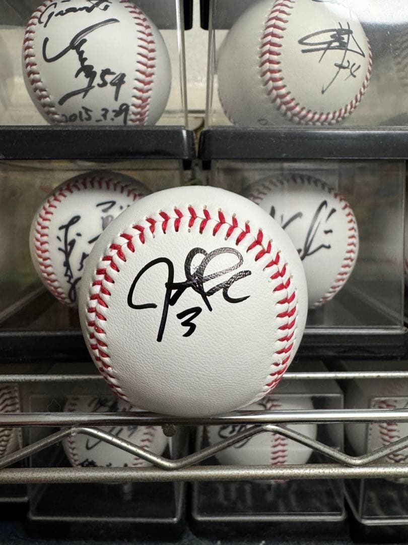 カブス ジャスティン・ターナー 3 直筆サインボール 大谷翔平 ドジャース