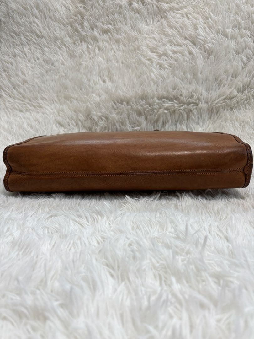 Felisi フェリージ 9884 ブリーフケース ビジネスバッグ レザー 茶