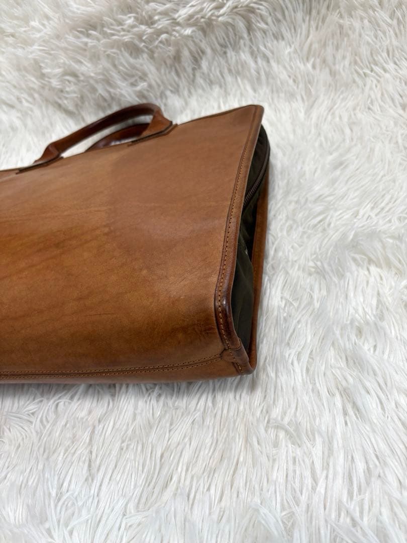 Felisi フェリージ 9884 ブリーフケース ビジネスバッグ レザー 茶