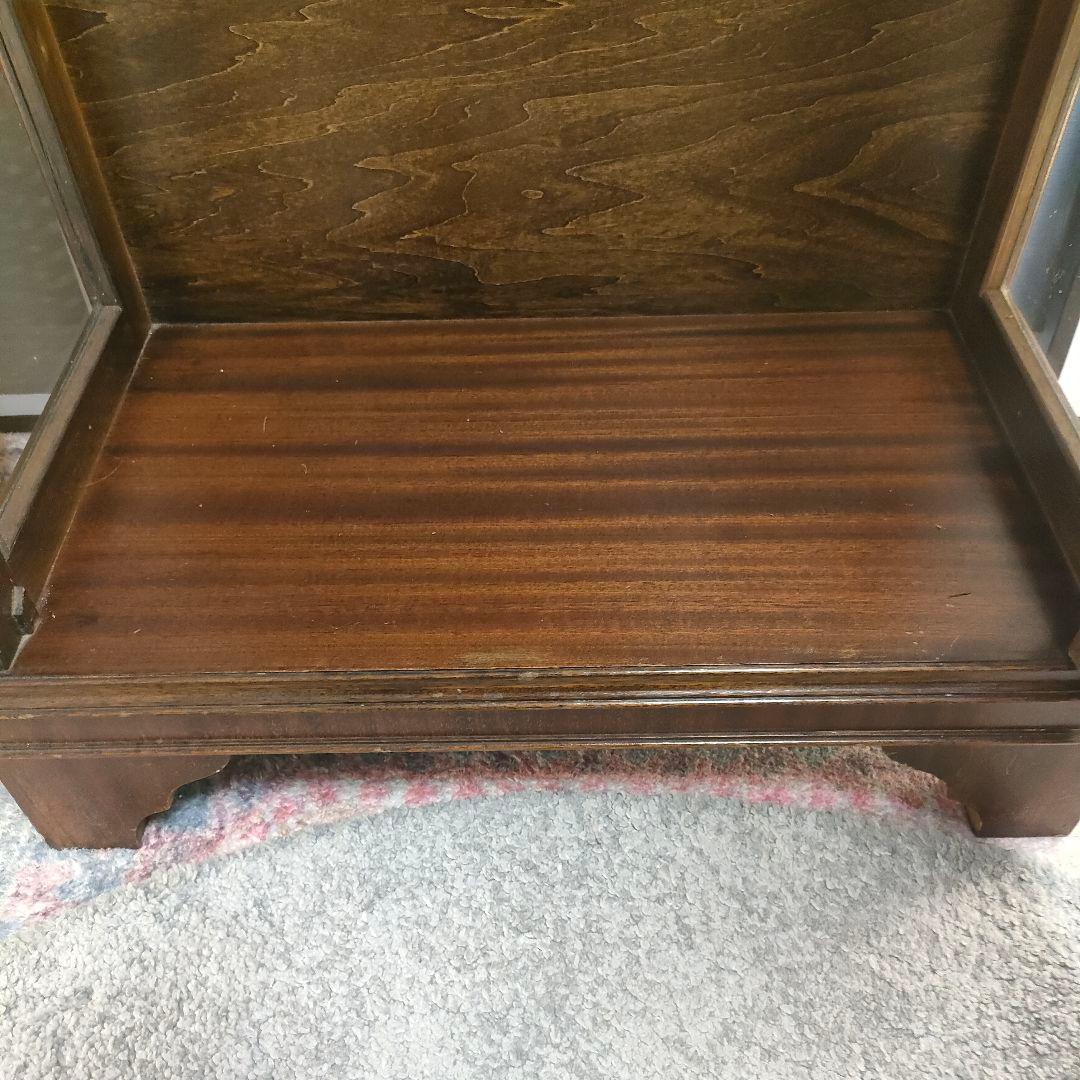 【希少】英国ヴィンテージ ディスプレイショーケース ガラスキャビネット 鍵付き