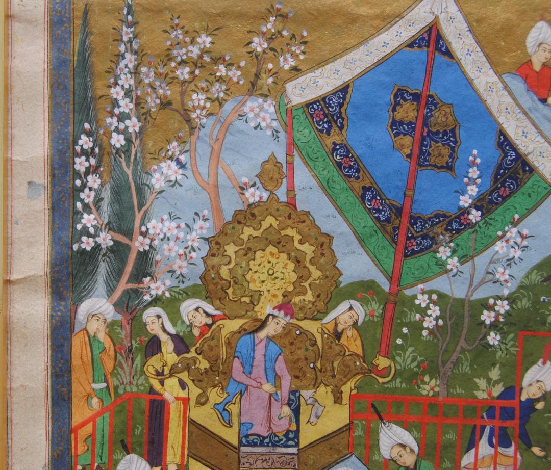 細密画 挿画 叙事詩 古代 ペルシャ 神話 伝説 歴史 装飾画 人物画 絵画