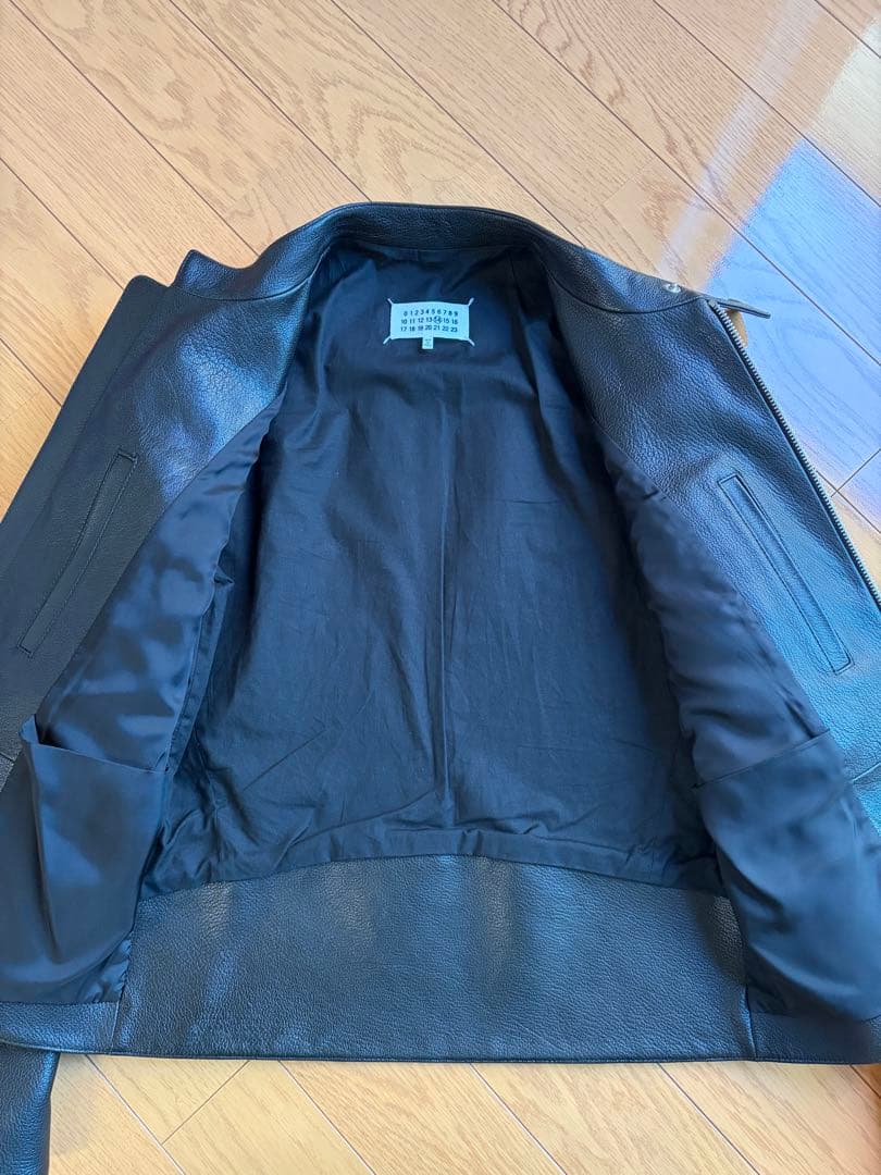 メゾンマルジェラ ハの字ライダース 46 極美品　ゴートレザー