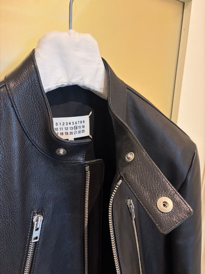 メゾンマルジェラ ハの字ライダース 46 極美品　ゴートレザー