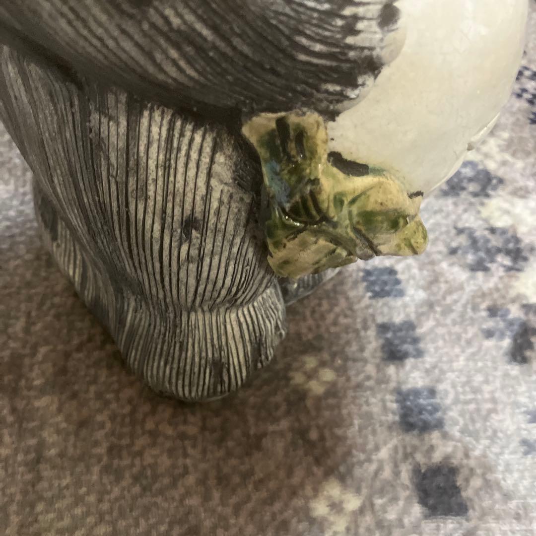 信楽焼　狸庵　リボンつき